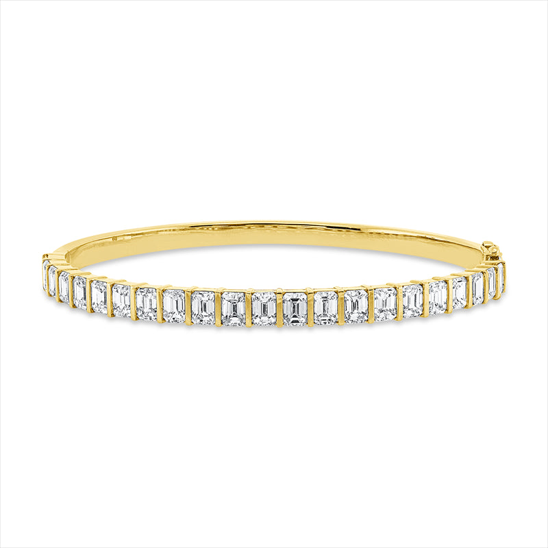 Armreif    aus 750/-18 Karat Gelbgold mit 22 Diamanten 6