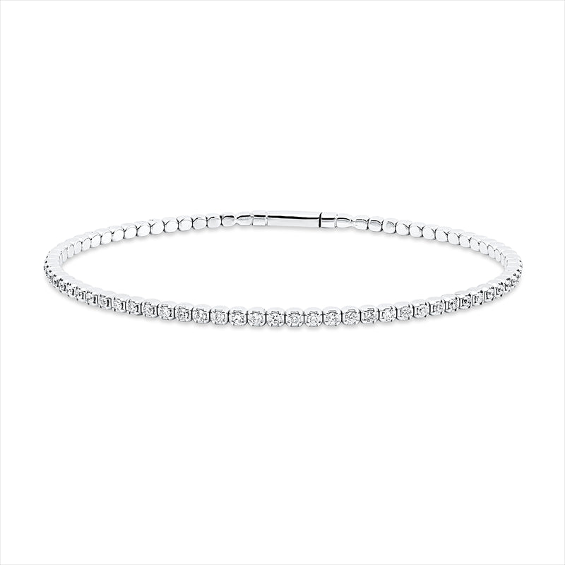 Armreif    aus 585/-14 Karat Weißgold mit 41 Diamanten 0