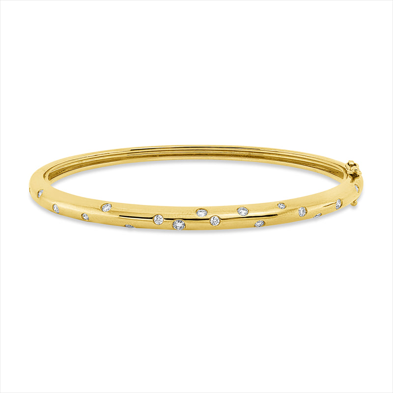 Armreif    aus 750/-18 Karat Gelbgold mit 20 Diamanten 0