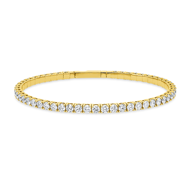 Armreif    aus 750/-18 Karat Gelbgold mit 52 Diamanten 4