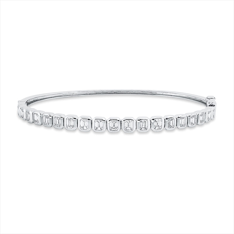 Armreif    aus 750/-18 Karat Weißgold mit 19 Diamanten 2