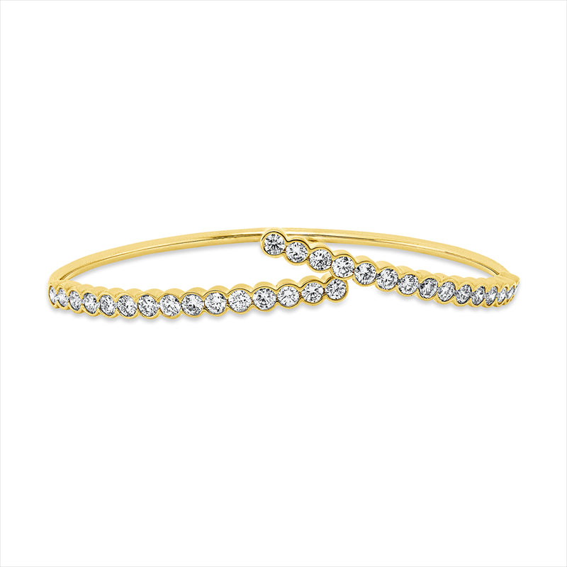 Armreif    aus 750/-18 Karat Gelbgold mit 30 Diamanten 2
