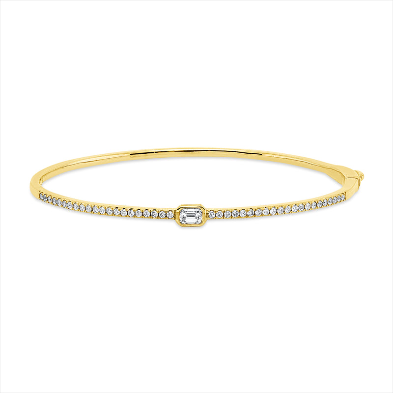 Armreif    aus 750/-18 Karat Gelbgold mit 43 Diamanten 0