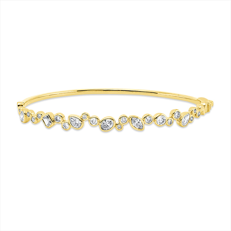 Armreif    aus 750/-18 Karat Gelbgold mit 23 Diamanten 1