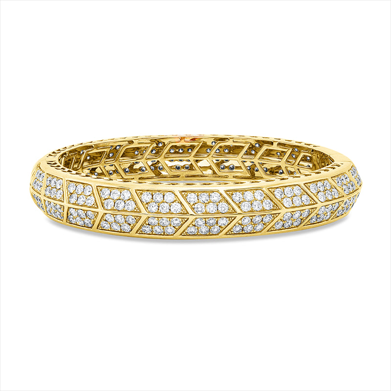Armreif    aus 750/-18 Karat Gelbgold mit 274 Diamanten 8