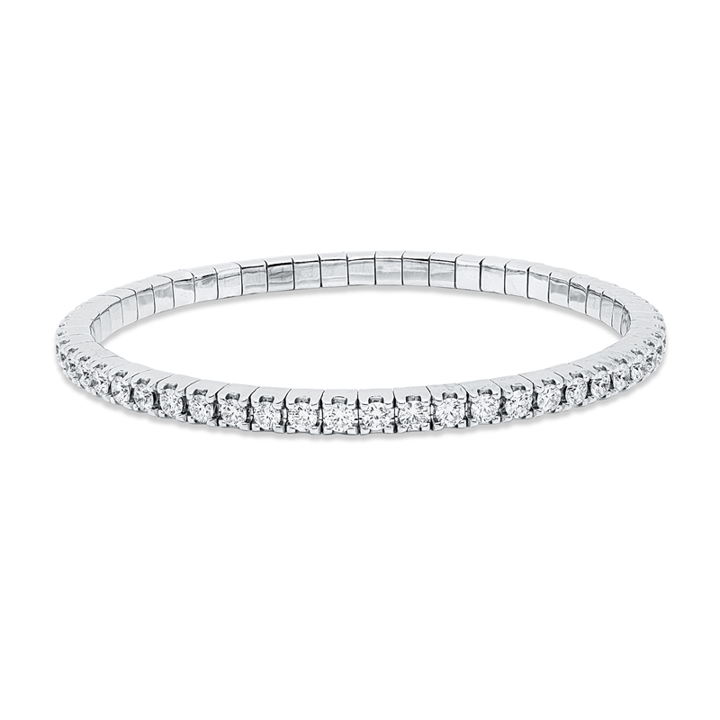 Armreif    aus 585/-14 Karat Weißgold mit 55 Diamanten 4