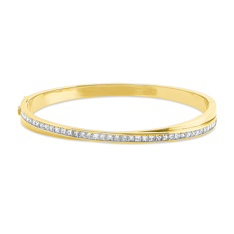 Armreif    aus 750/-18 Karat Gelbgold mit 43 Diamanten 2