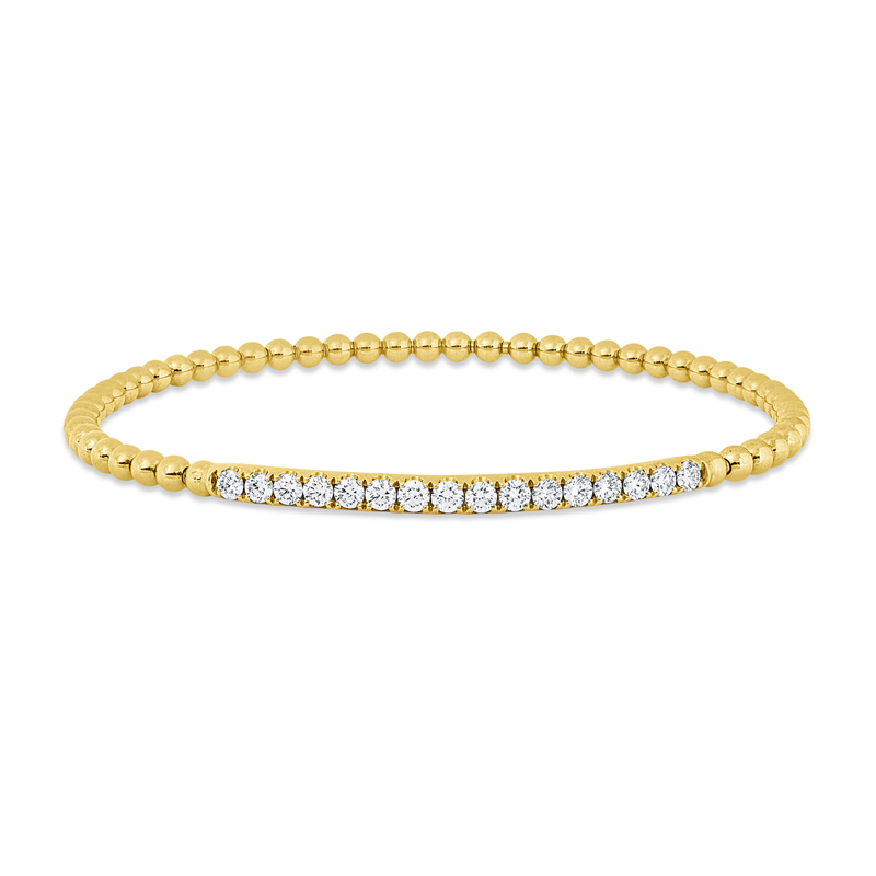 Armreif    aus 750/-18 Karat Gelbgold mit 16 Diamanten 0