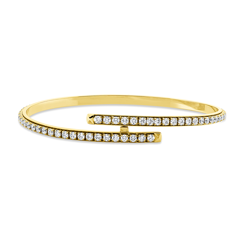 Armreif    aus 750/-18 Karat Gelbgold mit 79 Diamanten 3