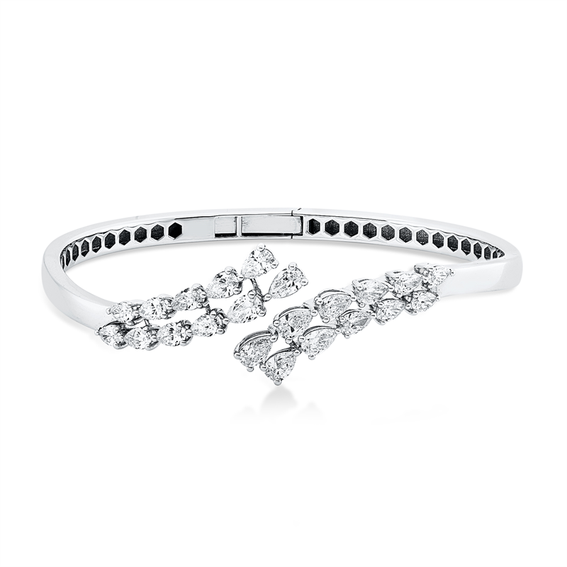 Armreif    aus 750/-18 Karat Weißgold mit 22 Diamanten 2