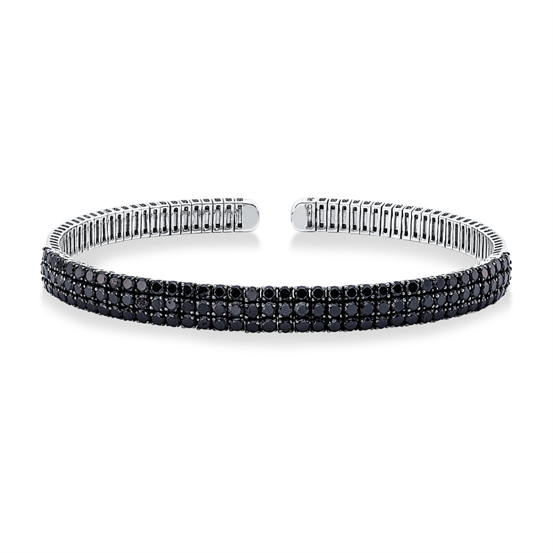 Armreif    aus 750/-18 Karat Weißgold mit 114 Diamanten 4