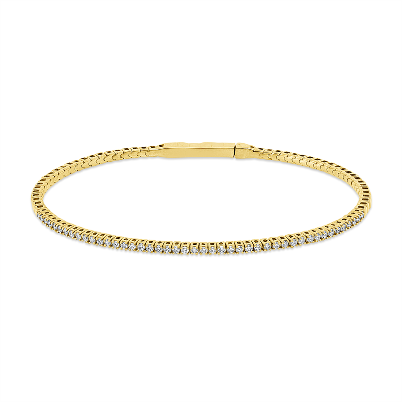Armreif    aus 750/-18 Karat Gelbgold mit 45 Diamanten 0