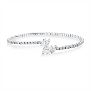 Armreif    aus 750/-18 Karat Weißgold mit 43 Diamanten 1