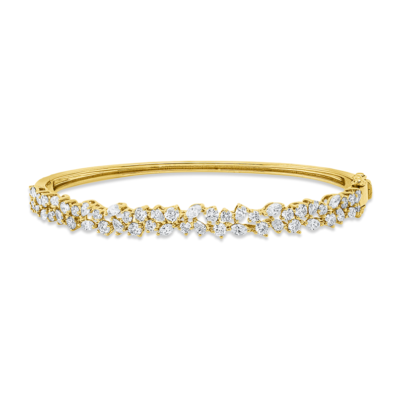 Armreif    aus 750/-18 Karat Gelbgold mit 53 Diamanten 2