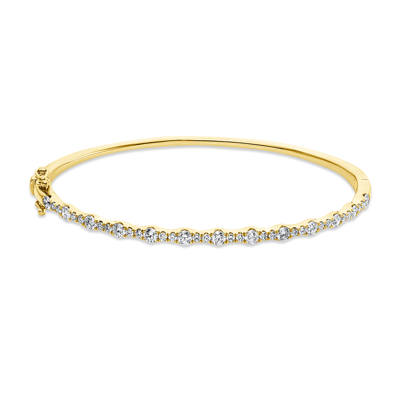Armreif    aus 750/-18 Karat Gelbgold mit 37 Diamanten 1