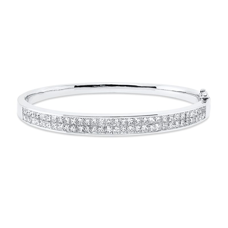 Armreif    aus 750/-18 Karat Weißgold mit 62 Diamanten 4