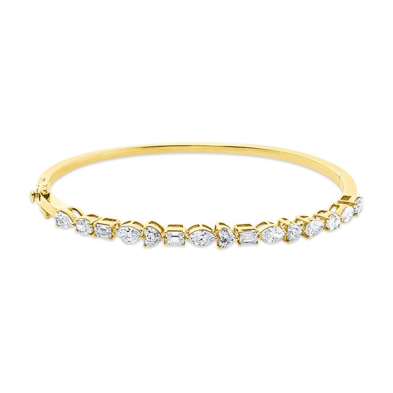 Armreif    aus 750/-18 Karat Gelbgold mit 15 Diamanten 2