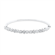 Armreif    aus 750/-18 Karat Weißgold mit 15 Diamanten 2