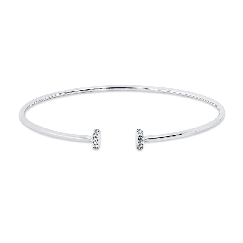 Armreif    aus 750/-18 Karat Weißgold mit 26 Diamanten 0