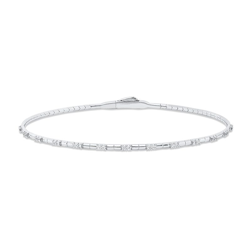Armreif    aus 750/-18 Karat Weißgold mit 26 Diamanten 0