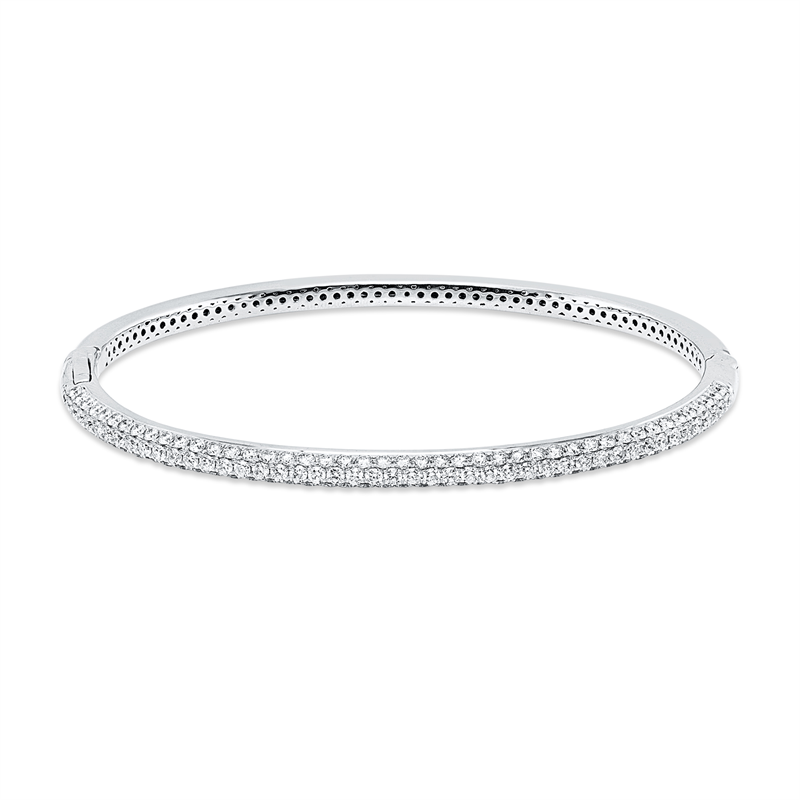 Armreif    aus 750/-18 Karat Weißgold mit 135 Diamanten 1