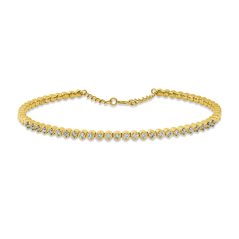 Armreif    aus 750/-18 Karat Gelbgold mit 26 Diamanten 0