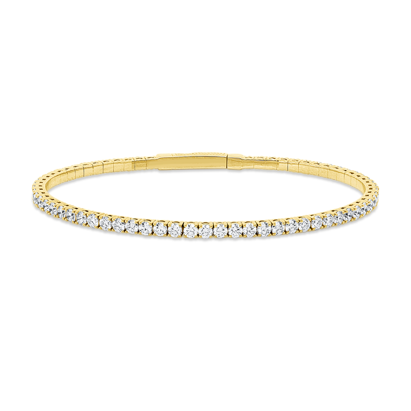 Armreif    aus 750/-18 Karat Gelbgold mit 64 Diamanten 2