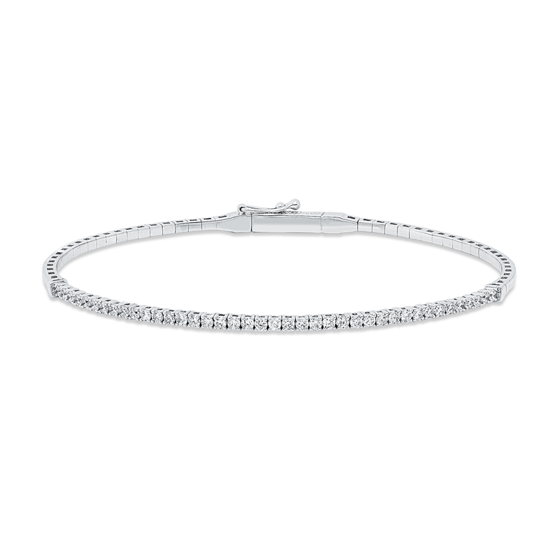 Armreif    aus 750/-18 Karat Weißgold mit 40 Diamanten 0