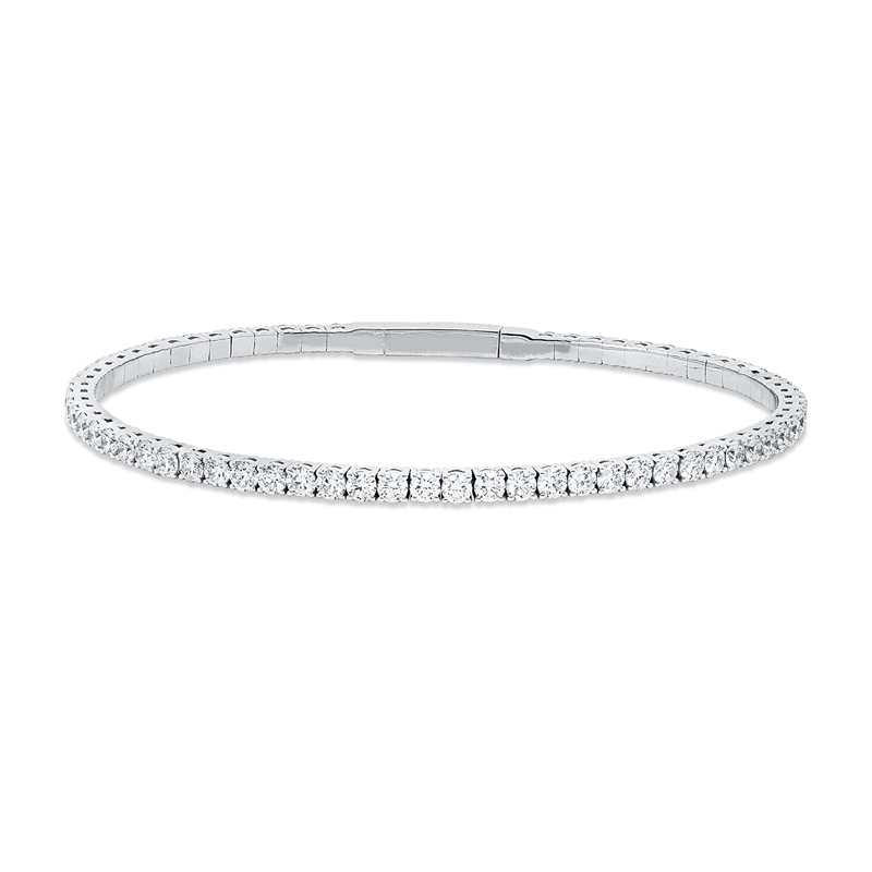 Armreif    aus 750/-18 Karat Weißgold mit 65 Diamanten 2