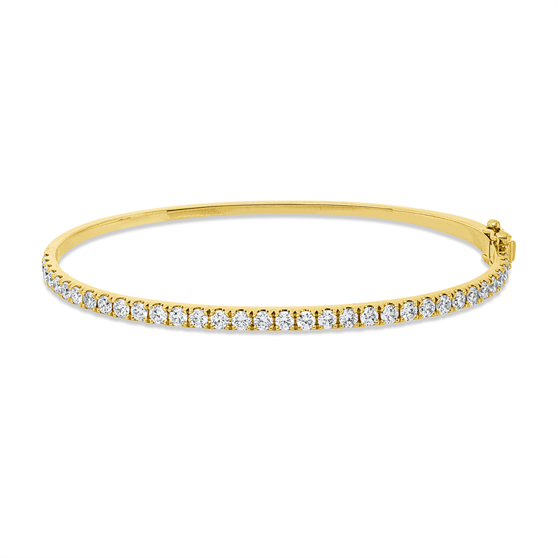 Armreif    aus 750/-18 Karat Gelbgold mit 35 Diamanten 1