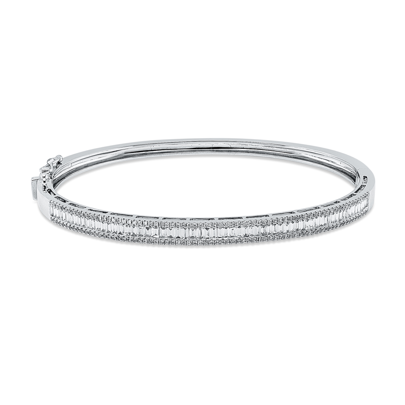 Armreif    aus 750/-18 Karat Weißgold mit 205 Diamanten 1