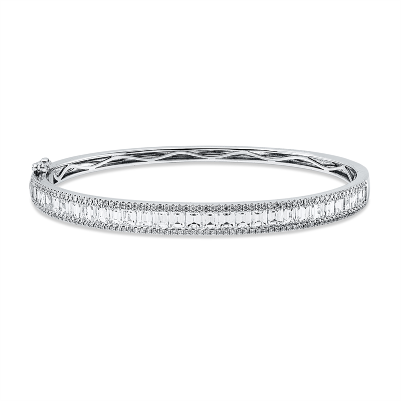 Armreif    aus 750/-18 Karat Weißgold mit 172 Diamanten 3