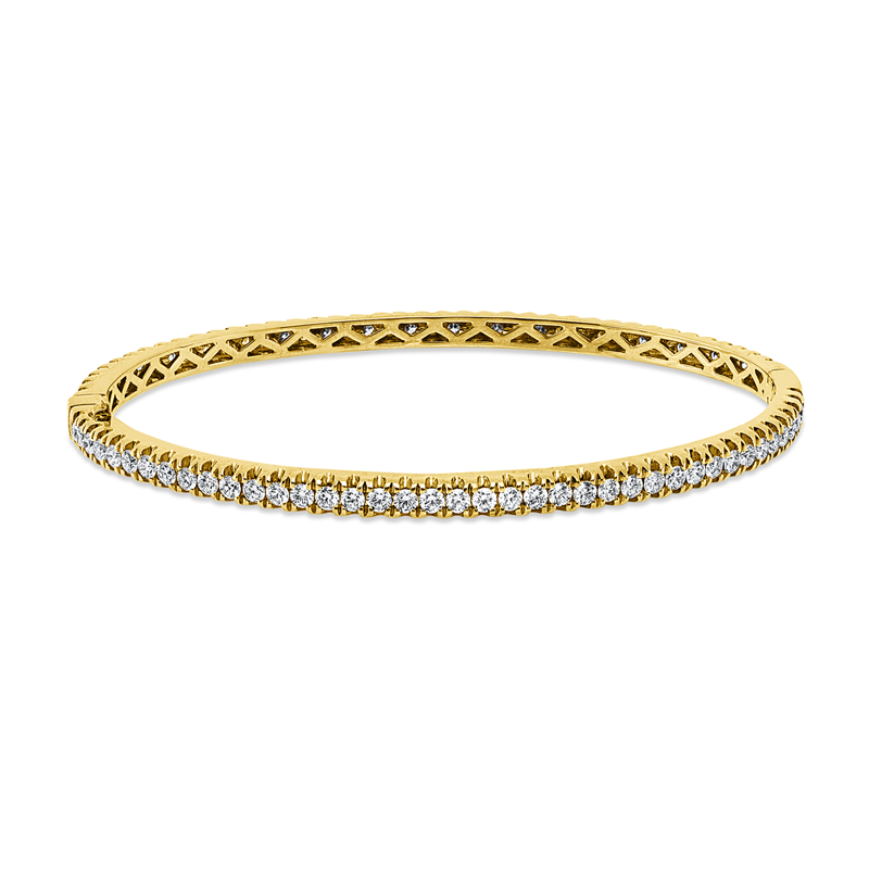 Armreif    aus 750/-18 Karat Gelbgold mit 80 Diamanten 1