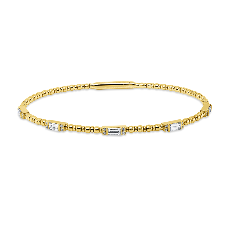 Armreif    aus 750/-18 Karat Gelbgold mit 25 Diamanten 0