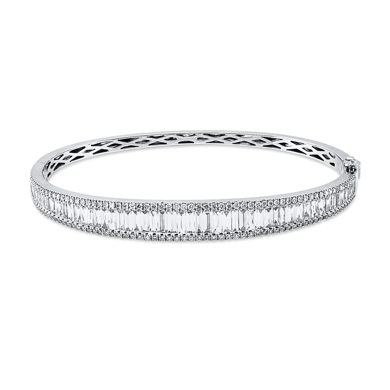 Armreif    aus 750/-18 Karat Weißgold mit 182 Diamanten 3