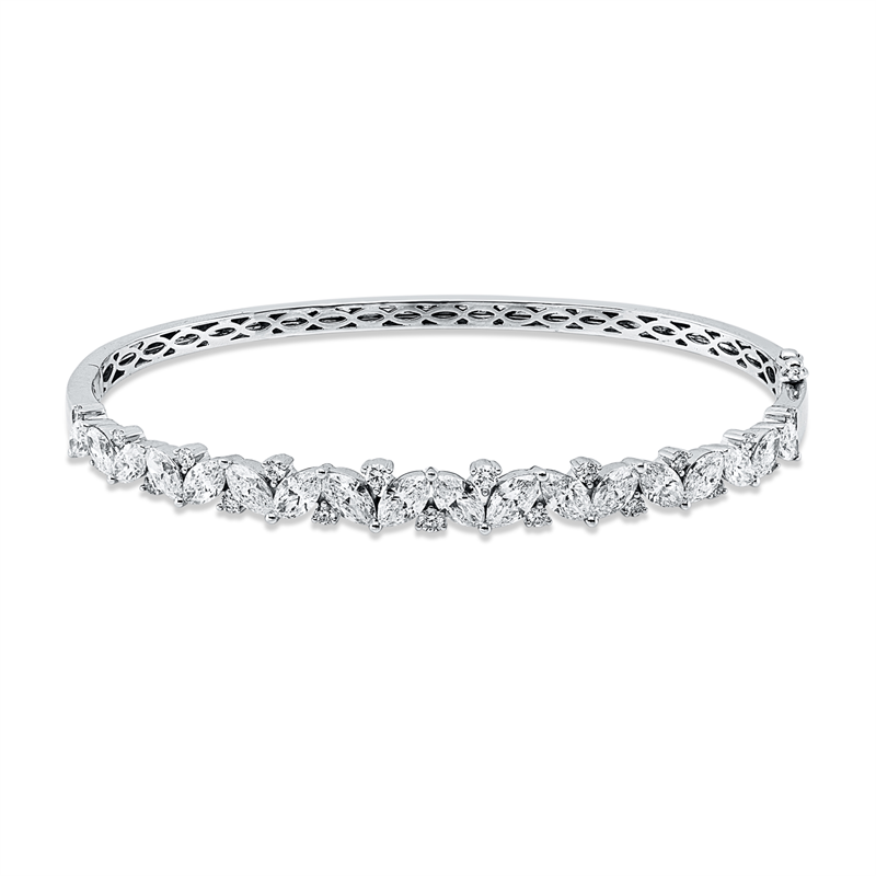 Armreif    aus 750/-18 Karat Weißgold mit 37 Diamanten 3