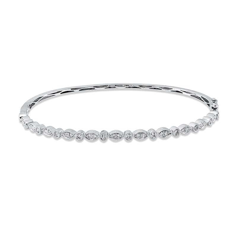 Armreif    aus 750/-18 Karat Weißgold mit 34 Diamanten 0