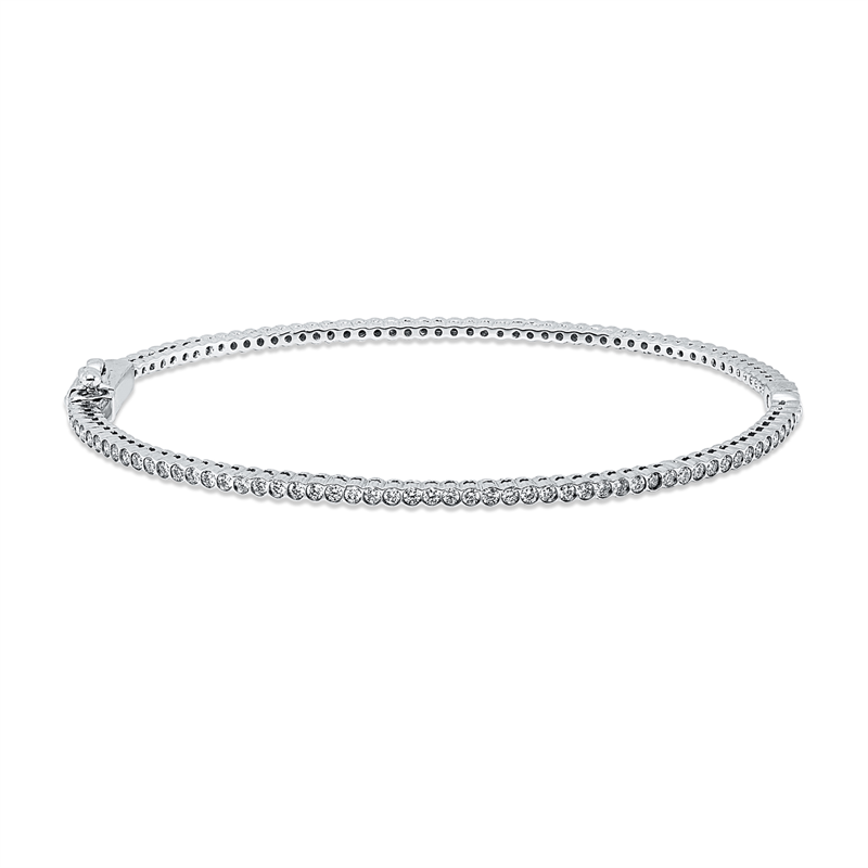 Armreif    aus 750/-18 Karat Weißgold mit 54 Diamanten 0