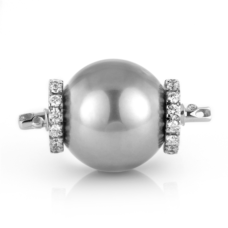    mit Tahiti aus 750/-18 Karat Weißgold mit 28 Diamanten 0