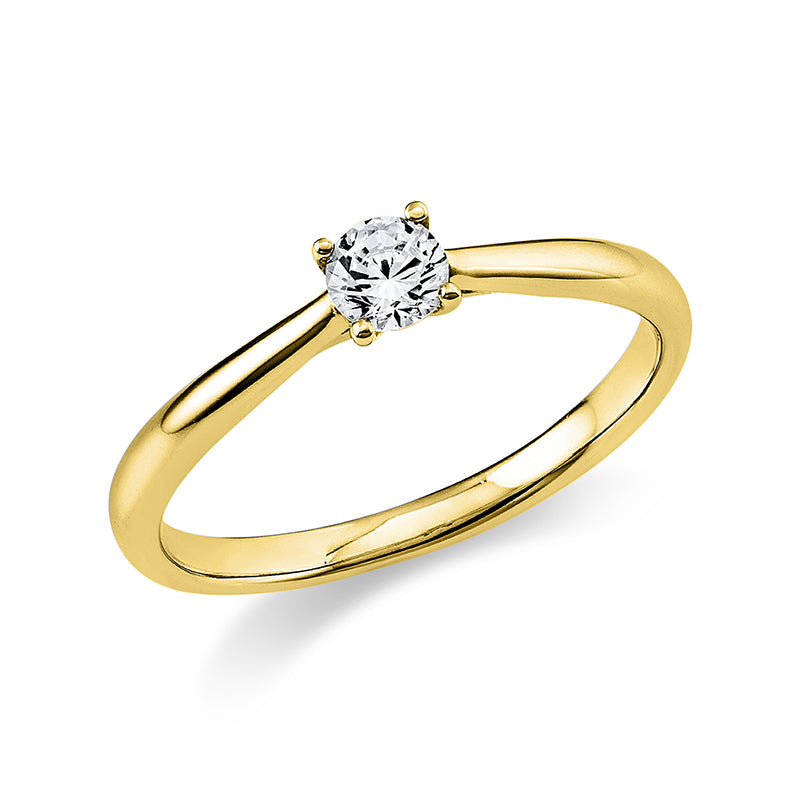 Ring - Solitaire aus Gold mit Diamant - 1A289