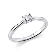 Ring - Solitaire aus Gold mit Diamant, -Symbol, GIA Zertifikat - 1A291
