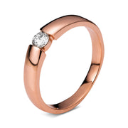 Ring - Solitaire aus Gold mit Diamant - 1A356