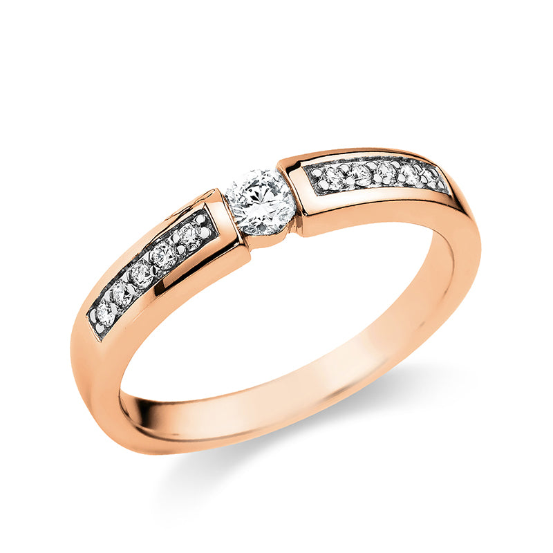 Ring - Mehrfachsteinbesatz aus Gold mit Diamanten - 1A406