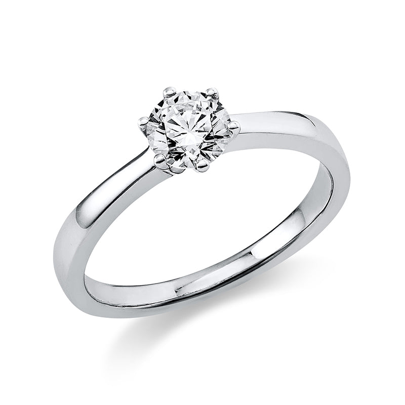 Ring    aus 950/-Platin Platin mit 1 Diamant 0