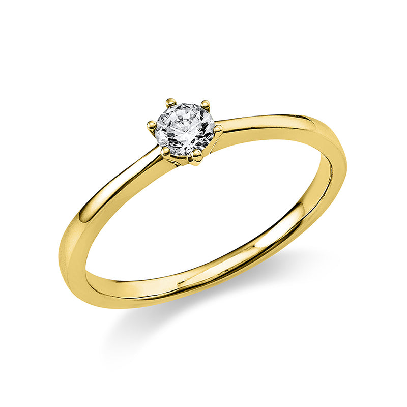 Ring - Solitaire aus Gold mit Diamant - 1A486