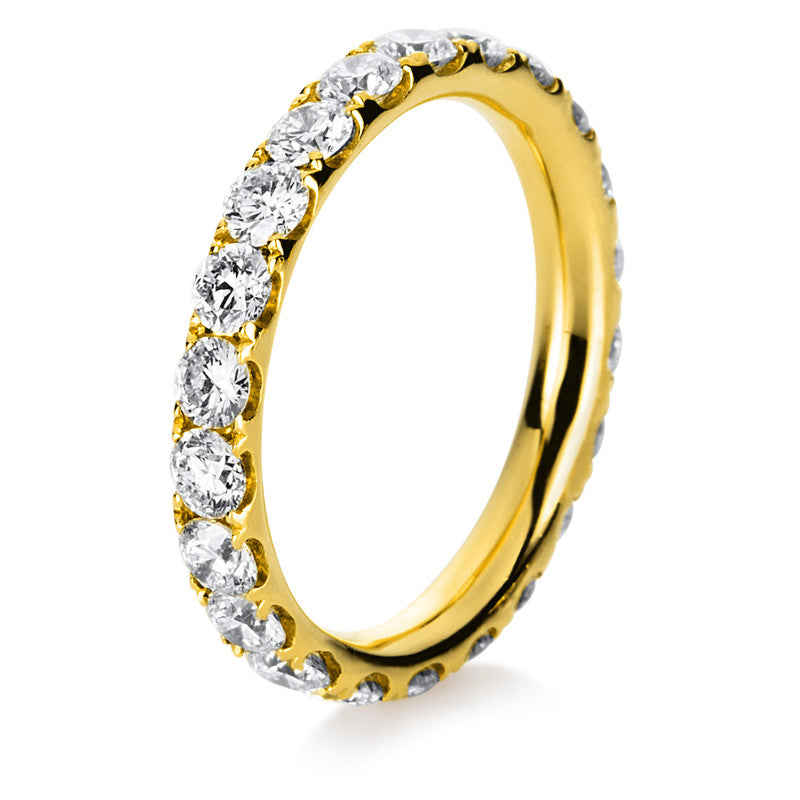 Ring    aus 750/-18 Karat Gelbgold mit 22 Diamanten 1