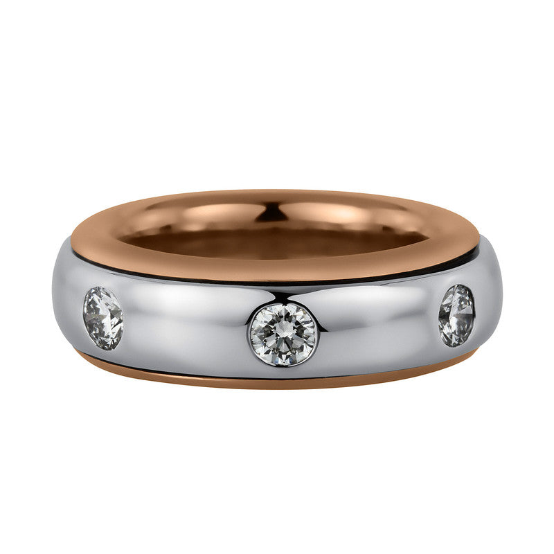 Ring - Drehring aus Gold mit Diamanten - 1A779
