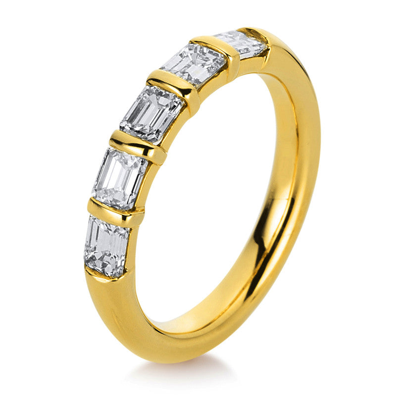 Ring    aus 750/-18 Karat Gelbgold mit 5 Diamanten 1