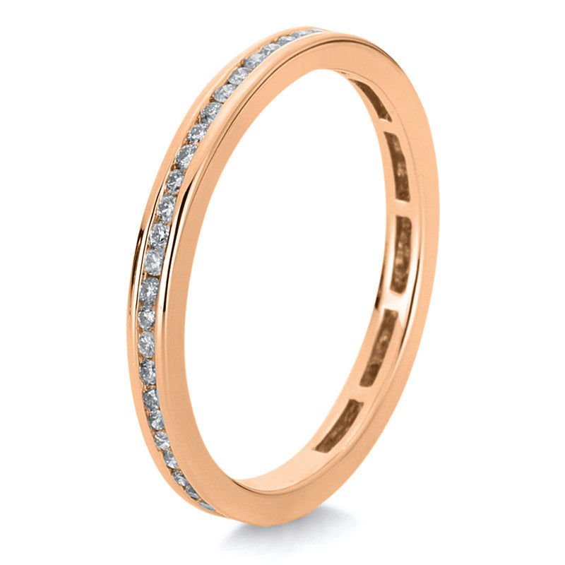 Ring    aus 750/-18 Karat Rotgold mit 55 Diamanten 0