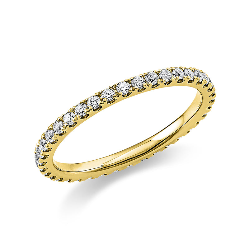 Ring    aus 750/-18 Karat Gelbgold mit 37 Diamanten 0